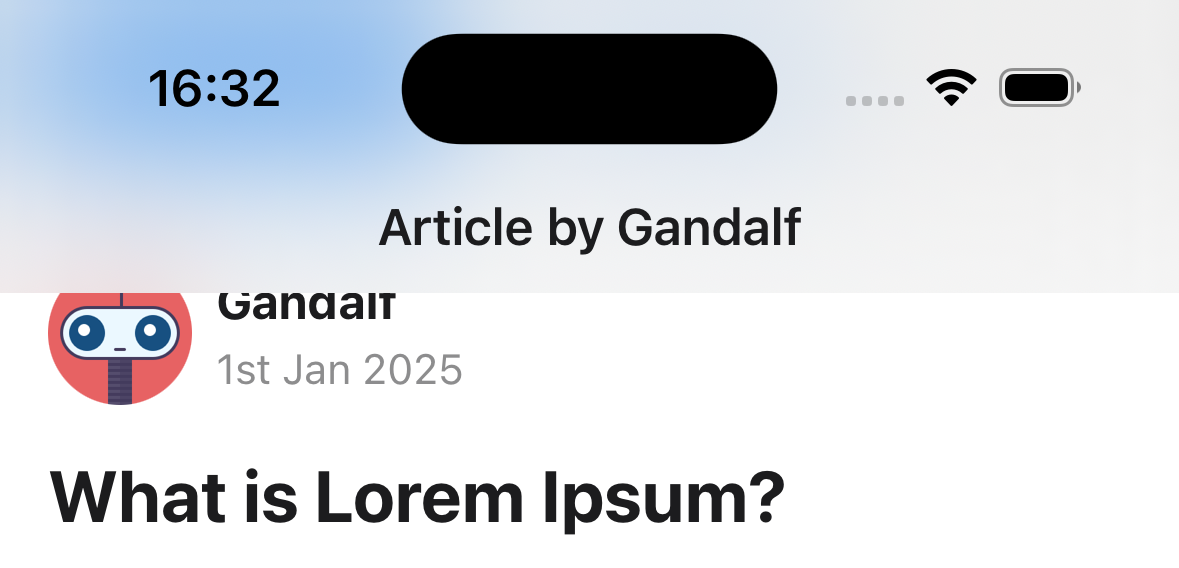 Header blur effect systemUltraThinMaterialLight